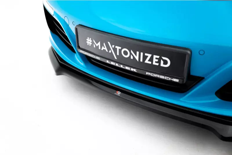 Maxton Design Frontlippe V.1 für Porsche 911 Carrera 991 Hochglanz schwarz – Ansicht 3