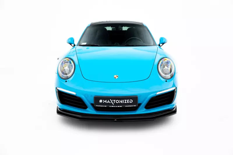 Maxton Design Frontlippe V.2 für Porsche 911 Carrera 991 Hochglanz schwarz – Ansicht 2