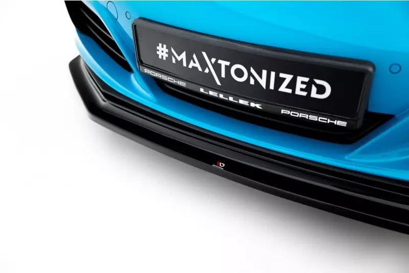 Maxton Design Frontlippe V.2 für Porsche 911 Carrera 991 Hochglanz schwarz – Ansicht 3