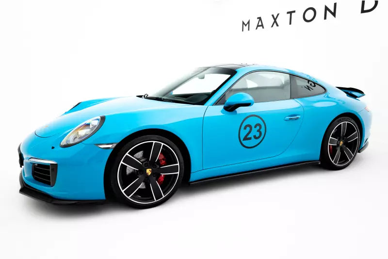 Maxton Design Seitenschweller (Paar) für Porsche 911 Carrera 991 Hochglanz schwarz – Ansicht 2