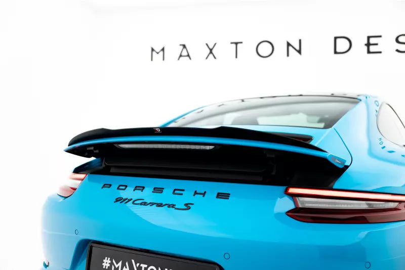 Maxton Design Heckspoiler Lippe für Porsche 911 Carrera 991 Hochglanz schwarz – Ansicht 1