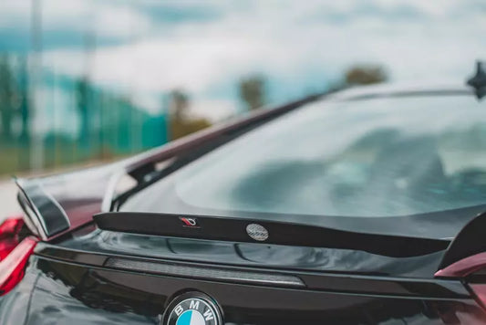 Maxton Design Heckspoiler Lippe für BMW i8 Hochglanz schwarz – Ansicht 1