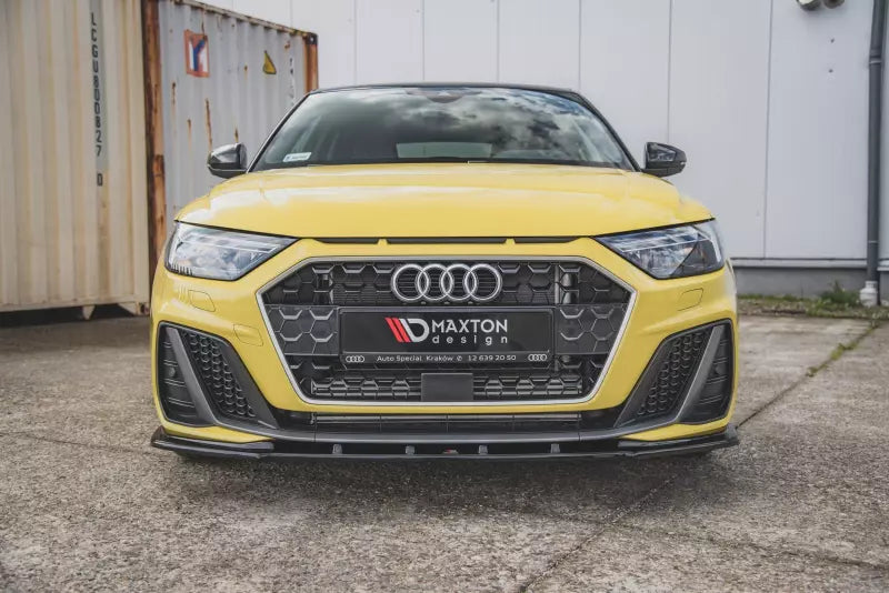 Maxton Design Frontlippe V.1 für Audi A1 GB S-Line Hochglanz schwarz – Ansicht 3