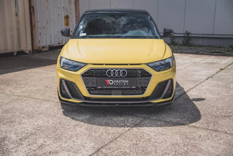 Maxton Design Frontlippe V.2 für Audi A1 GB S-Line Hochglanz schwarz – Ansicht 2