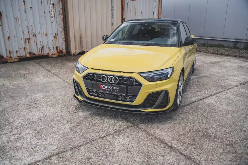 Maxton Design Frontlippe V.2 für Audi A1 GB S-Line Hochglanz schwarz – Ansicht 4