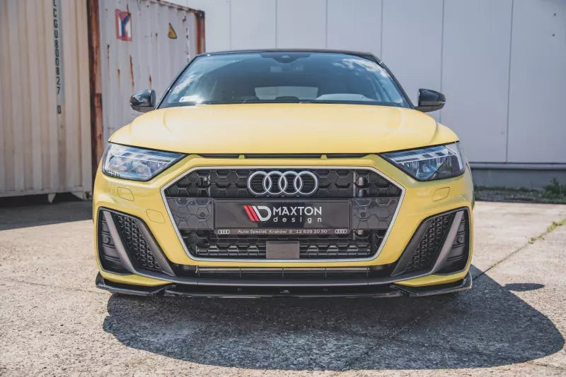 Maxton Design Frontlippe V.3 für Audi A1 GB S-Line Hochglanz schwarz – Ansicht 2
