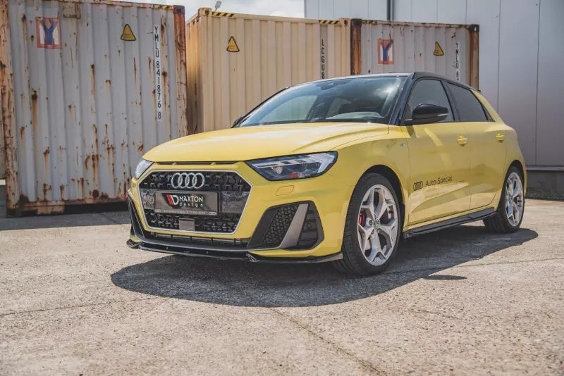 Maxton Design Frontlippe V.3 für Audi A1 GB S-Line Hochglanz schwarz – Ansicht 4