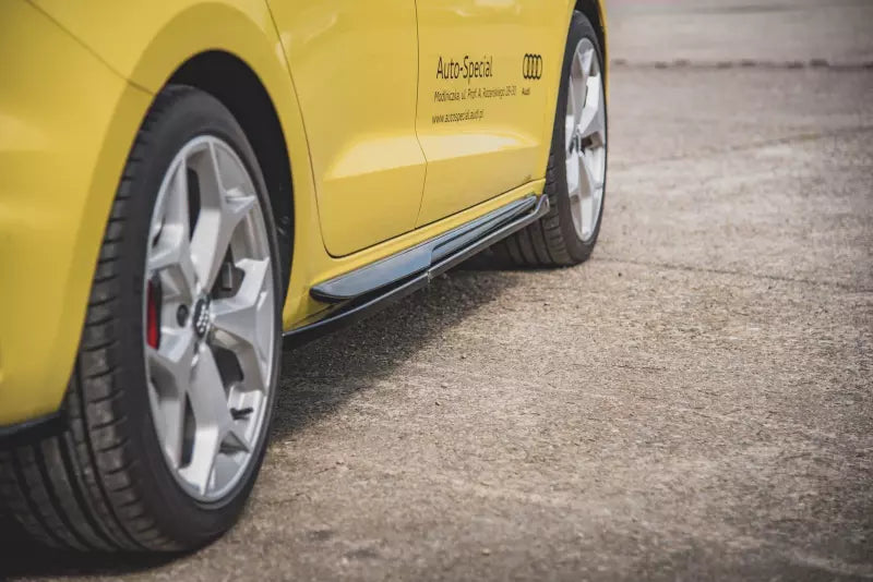 Maxton Design Seitenschweller (Paar) für Audi A1 GB S-Line Hochglanz schwarz – Ansicht 1