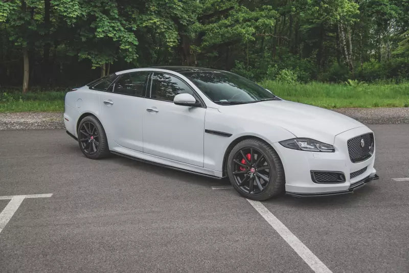 Maxton Design Seitenschweller (Paar) für Jaguar XJ X351 Hochglanz schwarz – Ansicht 2