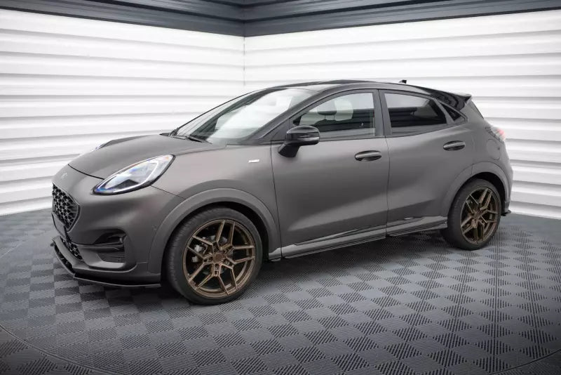 Maxton Design Seitenschweller (Paar) für Ford Puma ST-Line Hochglanz schwarz – Ansicht 2