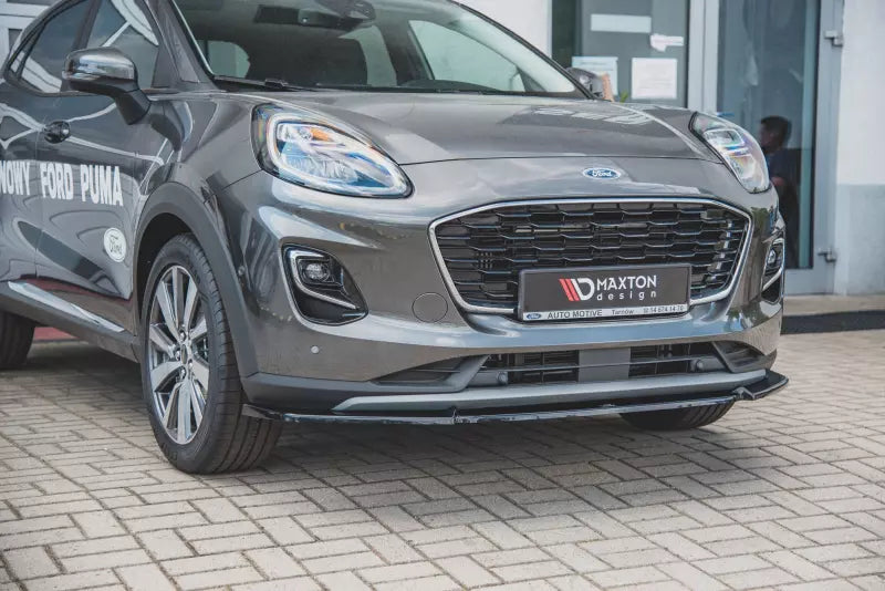 Maxton Design Frontlippe für Ford Puma Hochglanz schwarz – Ansicht 1