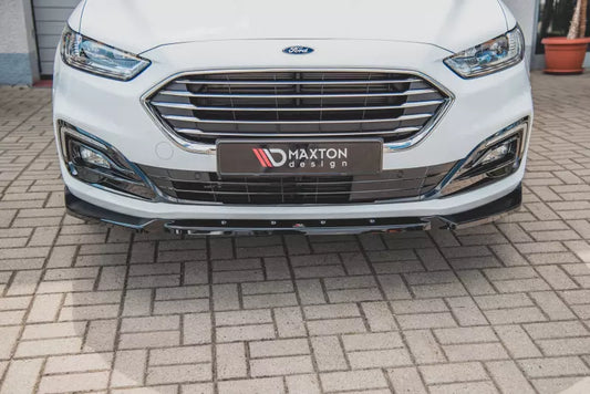 Maxton Design Frontlippe für Ford Mondeo Mk5 Facelift Hochglanz schwarz – Ansicht 1