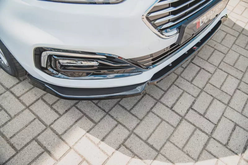 Maxton Design Frontlippe für Ford Mondeo Mk5 Facelift Hochglanz schwarz – Ansicht 3