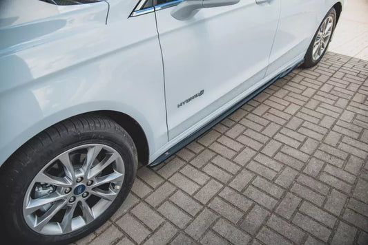 Maxton Design Seitenschweller (Paar) für Ford Mondeo Mk5 Facelift Hochglanz schwarz – Ansicht 1