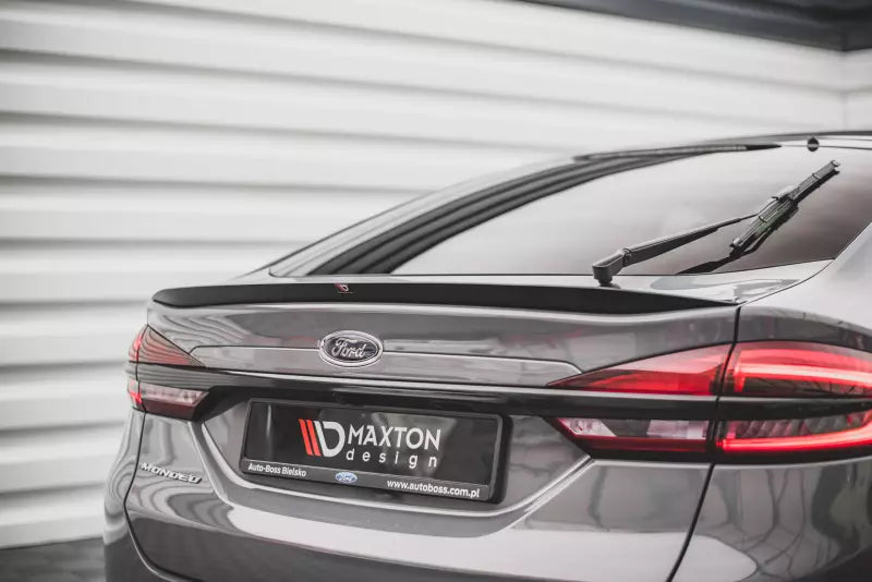 Maxton Design Heckspoiler Lippe für Ford Mondeo Liftback Mk5 Facelift Hochglanz schwarz – Ansicht 1