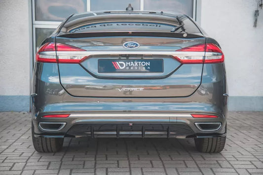 Maxton Design Heckdiffusor für Ford Mondeo Vignale Mk5 Facelift Hochglanz schwarz – Ansicht 1