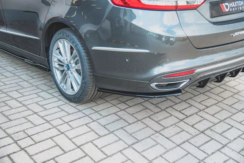 Maxton Design Diffusor Flaps für Ford Mondeo Vignale Mk5 Facelift Hochglanz schwarz – Ansicht 1