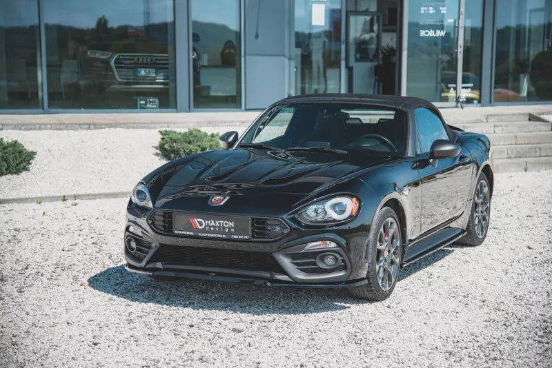 Maxton Design Frontlippe für Fiat 124 Spider Abarth Hochglanz schwarz – Ansicht 1