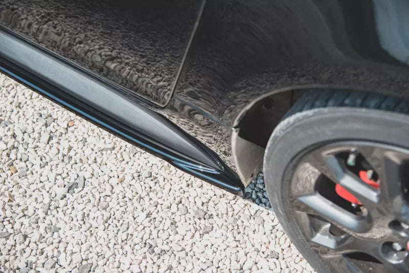 Maxton Design Seitenschweller (Paar) für Fiat 124 Spider Abarth Hochglanz schwarz – Ansicht 4