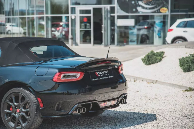 Maxton Design Heckspoiler Lippe für Fiat 124 Spider Abarth Hochglanz schwarz – Ansicht 2