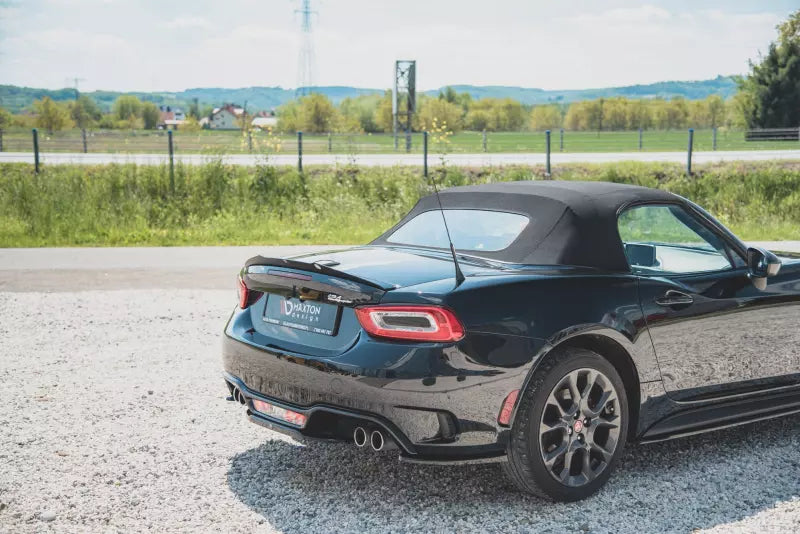 Maxton Design Heckspoiler Lippe für Fiat 124 Spider Abarth Hochglanz schwarz – Ansicht 3