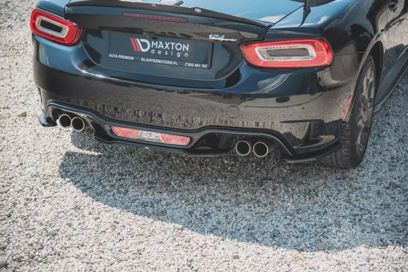 Maxton Design Heckdiffusor für Fiat 124 Spider Abarth Hochglanz schwarz – Ansicht 1