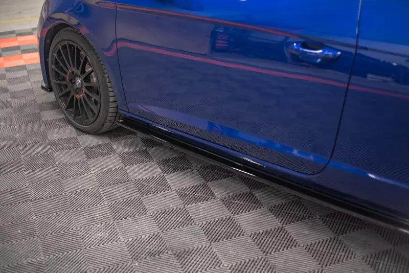 Maxton Design Seitenschweller (Paar) für Seat Leon Cupra / FR 3 SC 3-Türer (vor und nach Facelift) Hochglanz schwarz – Ansicht 4