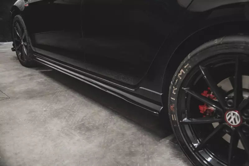 Maxton Design Seitenschweller (Paar) für VW Golf 7 GTI TCR Hochglanz schwarz – Ansicht 4