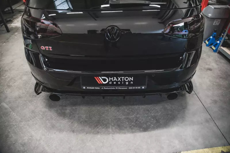 Maxton Design Diffusor Flaps für VW Golf 7 GTI TCR Hochglanz schwarz – Ansicht 2