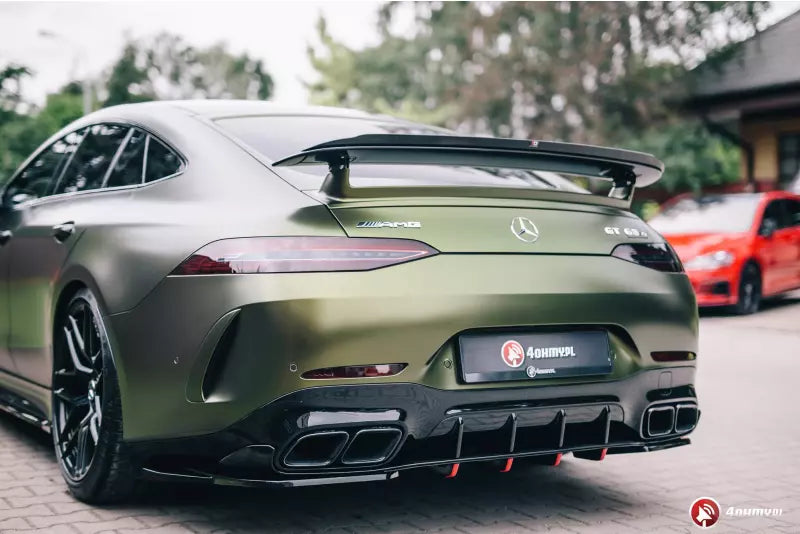Maxton Design Heckspoiler Lippe für Mercedes GT 63 AMG S 4 Türer-Coupe Hochglanz schwarz – Ansicht 1