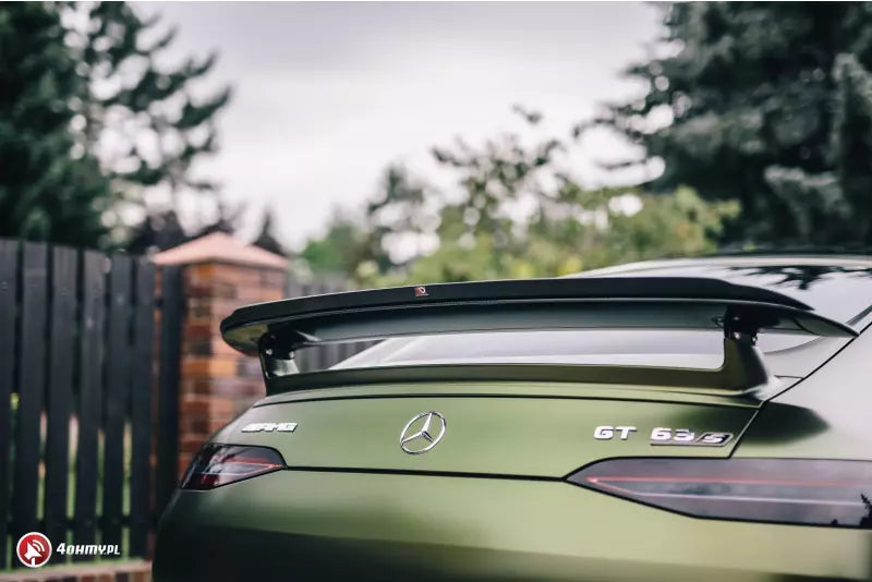 Maxton Design Heckspoiler Lippe für Mercedes GT 63 AMG S 4 Türer-Coupe Hochglanz schwarz – Ansicht 3
