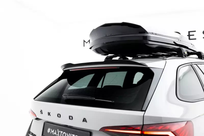 Maxton Design Heckspoiler Lippe für Skoda Octavia 4 IV Kombi Hochglanz schwarz – Ansicht 1