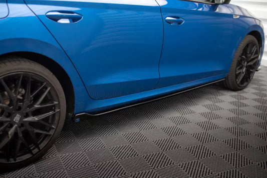 Maxton Design Seitenschweller (Paar) V.1 für Skoda Octavia 4 IV Hochglanz schwarz – Ansicht 1