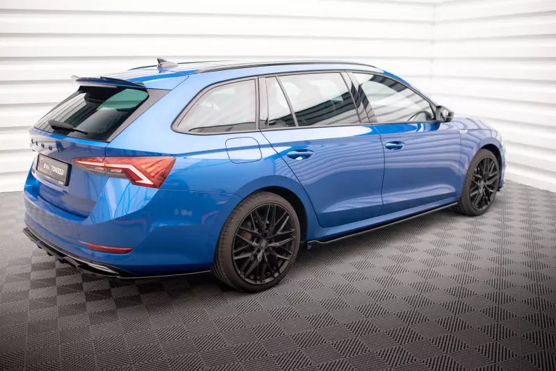 Maxton Design Seitenschweller (Paar) V.1 für Skoda Octavia 4 IV Hochglanz schwarz – Ansicht 3