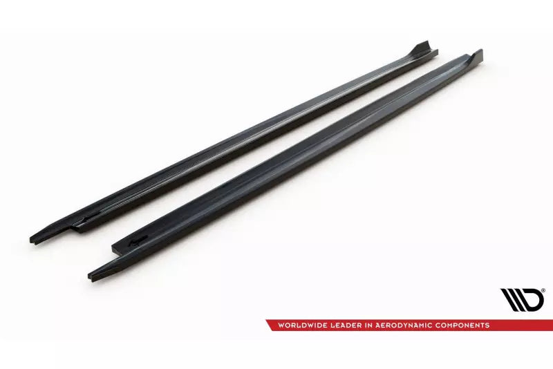 Maxton Design Seitenschweller (Paar) V.1 für Skoda Octavia 4 IV Hochglanz schwarz – Ansicht 4