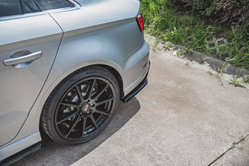 Maxton Design Diffusor Flaps V.2 für Audi S3 / A3 S-Line 8V Limousine Facelift Hochglanz schwarz – Ansicht 3