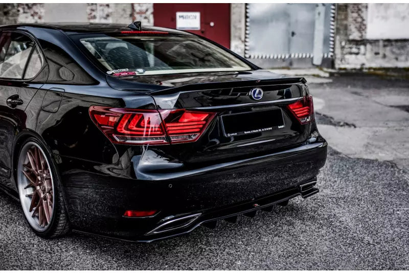 Maxton Design Heckspoiler Lippe für Lexus LS Mk4 Facelift Hochglanz schwarz – Ansicht 1