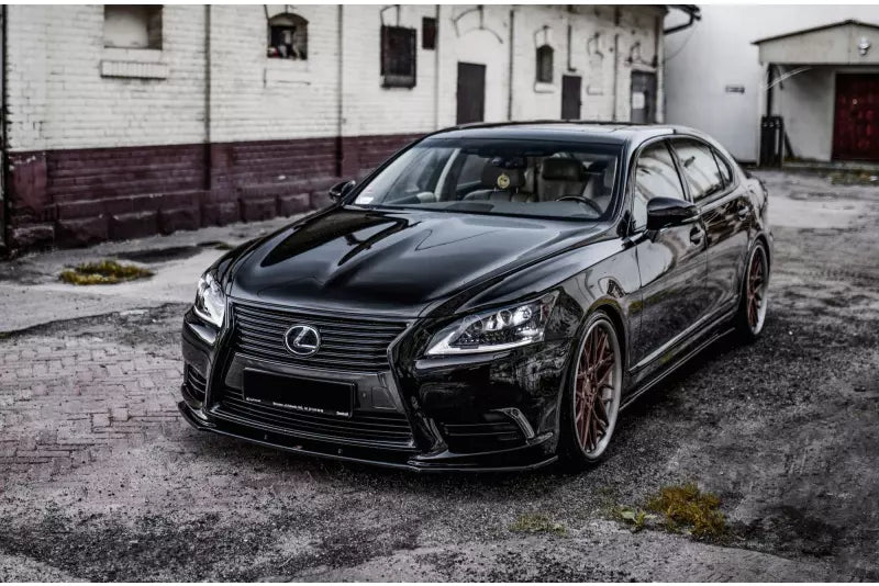Maxton Design Frontlippe für Lexus LS Mk4 Facelift Hochglanz schwarz – Ansicht 1