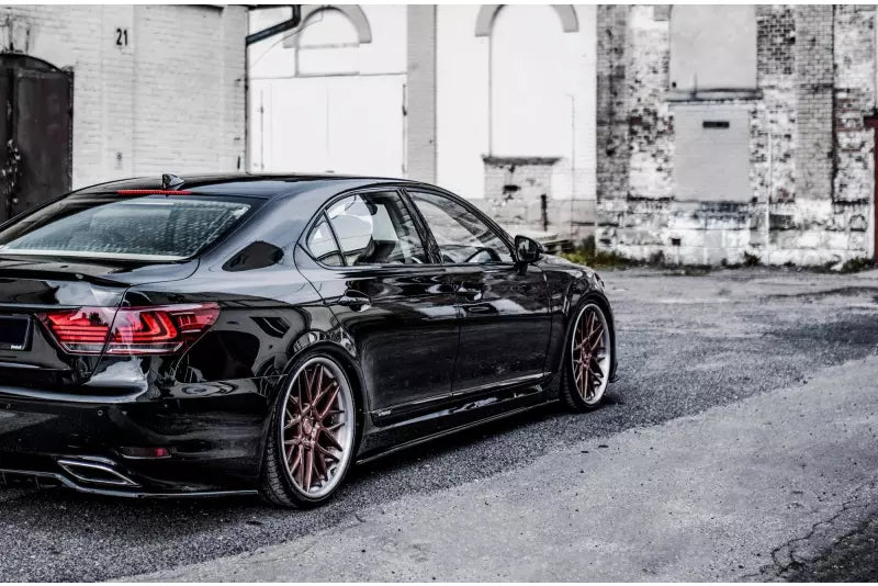 Maxton Design Seitenschweller (Paar) für Lexus LS Long Wheelbase Mk4 Facelift Hochglanz schwarz – Ansicht 2