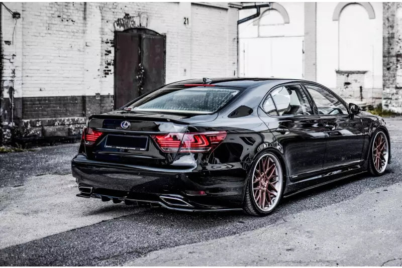 Maxton Design Heckdiffusor DTM Look für Lexus LS Mk4 Facelift Hochglanz schwarz – Ansicht 2
