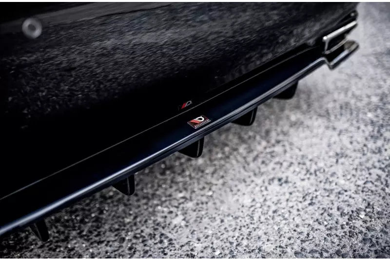 Maxton Design Heckdiffusor DTM Look für Lexus LS Mk4 Facelift Hochglanz schwarz – Ansicht 3