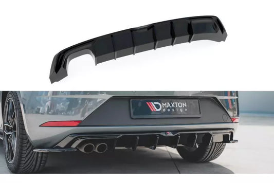 Maxton Design Heckdiffusor für Seat Leon III (Typ 5F) FR Facelift Hochglanz schwarz – Ansicht 1