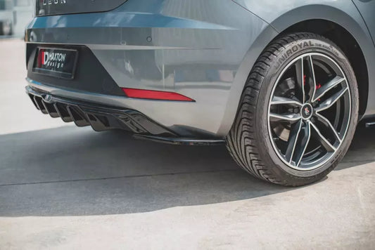 Maxton Design Diffusor Flaps für Seat Leon 3 (Typ 5F) FR Facelift Hochglanz schwarz – Ansicht 1
