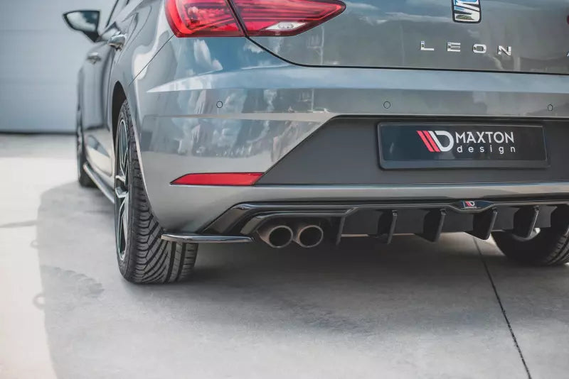Maxton Design Diffusor Flaps für Seat Leon 3 (Typ 5F) FR Facelift Hochglanz schwarz – Ansicht 4