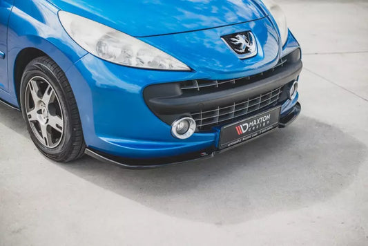 Maxton Design Frontlippe für Peugeot 207 Sport Hochglanz schwarz – Ansicht 1
