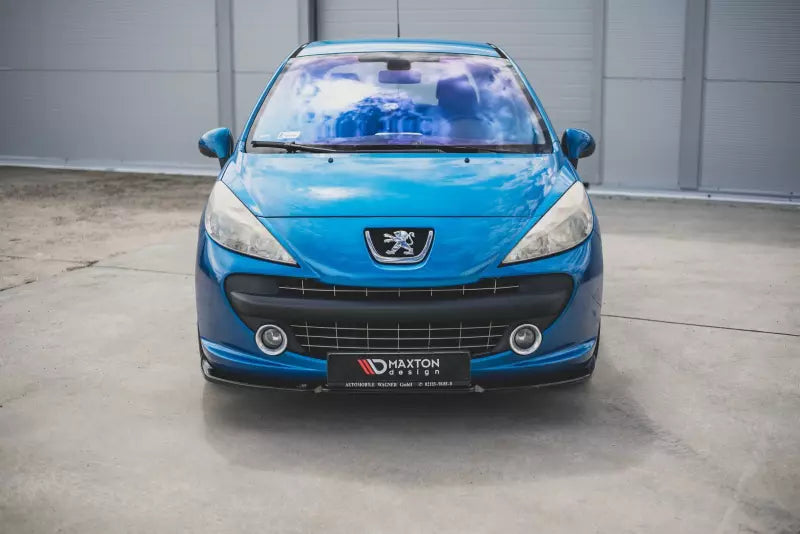 Maxton Design Frontlippe für Peugeot 207 Sport Hochglanz schwarz – Ansicht 2