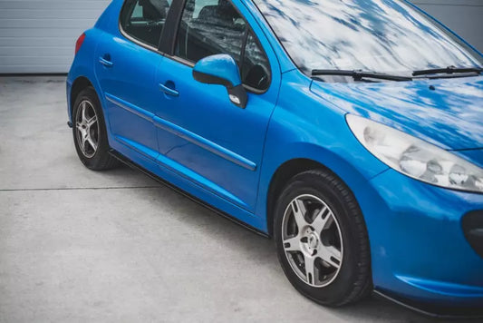 Maxton Design Seitenschweller (Paar) für Peugeot 207 Sport Hochglanz schwarz – Ansicht 1