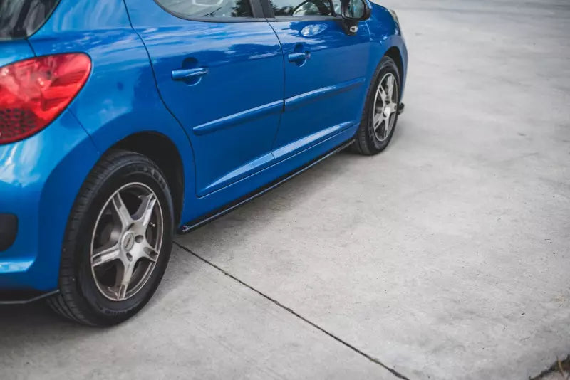 Maxton Design Seitenschweller (Paar) für Peugeot 207 Sport Hochglanz schwarz – Ansicht 3