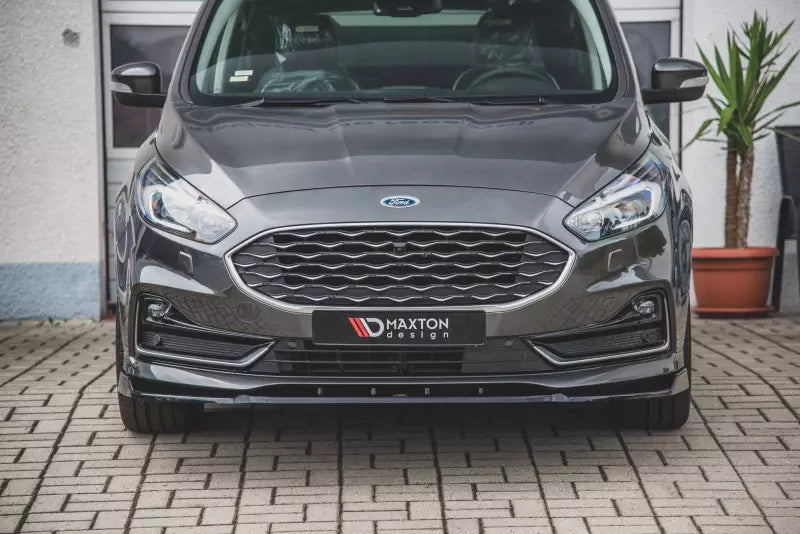 Maxton Design Frontlippe für Ford S-Max Mk2 Facelift Hochglanz schwarz – Ansicht 1