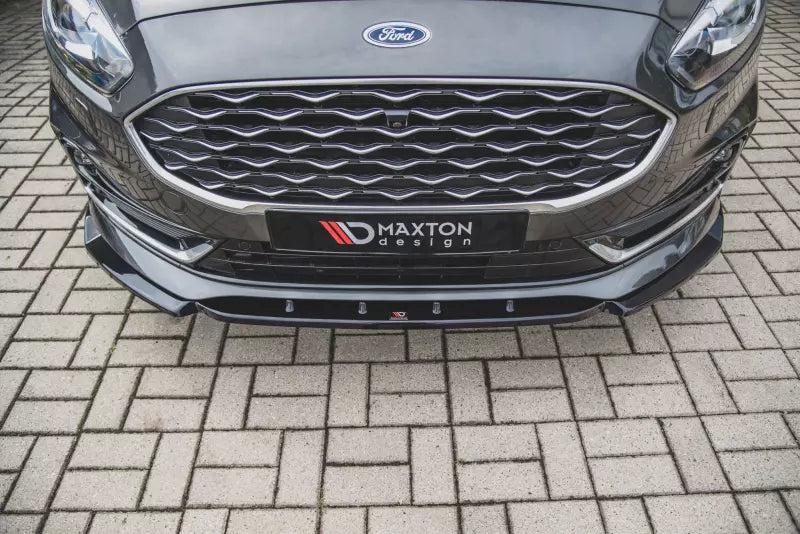 Maxton Design Frontlippe für Ford S-Max Mk2 Facelift Hochglanz schwarz – Ansicht 2